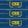 Atlas 20006659 - 53' JINDO Container (3) CSX (CSXU) - HO Scale