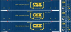 Atlas 20006659 - 53' JINDO Container (3) CSX (CSXU) - HO Scale