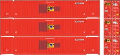 Atlas 20006663 - 53' JINDO Container (3) EMP - HO Scale
