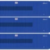 Atlas 20006670 - 53' JINDO Container (3) Milestone - HO Scale
