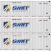 Atlas 20006671 - 53' JINDO Container (3) Swift - HO Scale