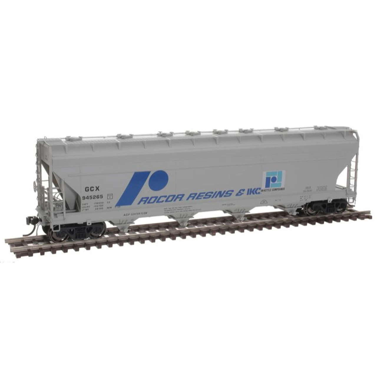 Atlas 20006908 - ACF 5250 Centerflow Covered Hopper Rocor Resins (GCX) 945253 - HO Scale 1 Atlas 20006908 - ACF 5250 Centerflow Covered Hopper Rocor Resins (GCX) 945253 - HO Scale
