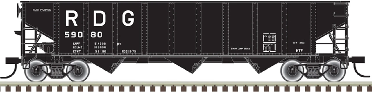 Atlas 20006926 - AAR 70 Ton 3-Bay Open Hopper Reading (RDG) 59058 - HO Scale 1 Atlas 20006926 - AAR 70 Ton 3-Bay Open Hopper Reading (RDG) 59058 - HO Scale