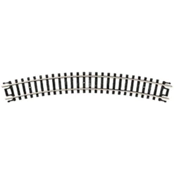Atlas 2510 - 9-3/4" Radius, Code 80 Black Ties Pkg(6) - N Scale