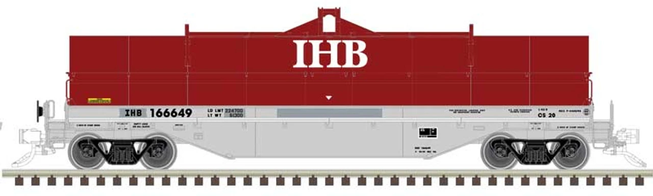 Atlas 50004882 - 42' Coil Steel Car Indiana Harbor Belt (IHB) 166618 - N Scale 1 Atlas 50004882 - 42' Coil Steel Car Indiana Harbor Belt (IHB) 166618 - N Scale
