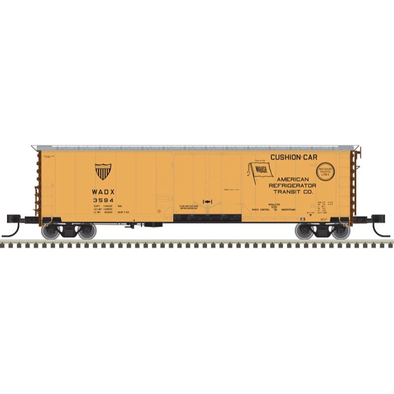 Atlas 50005689 - GA 50' RBL Box Car American Refrigerator Transit 3525 - N Scale 1 Atlas 50005689 - GA 50' RBL Box Car American Refrigerator Transit 3525 - N Scale