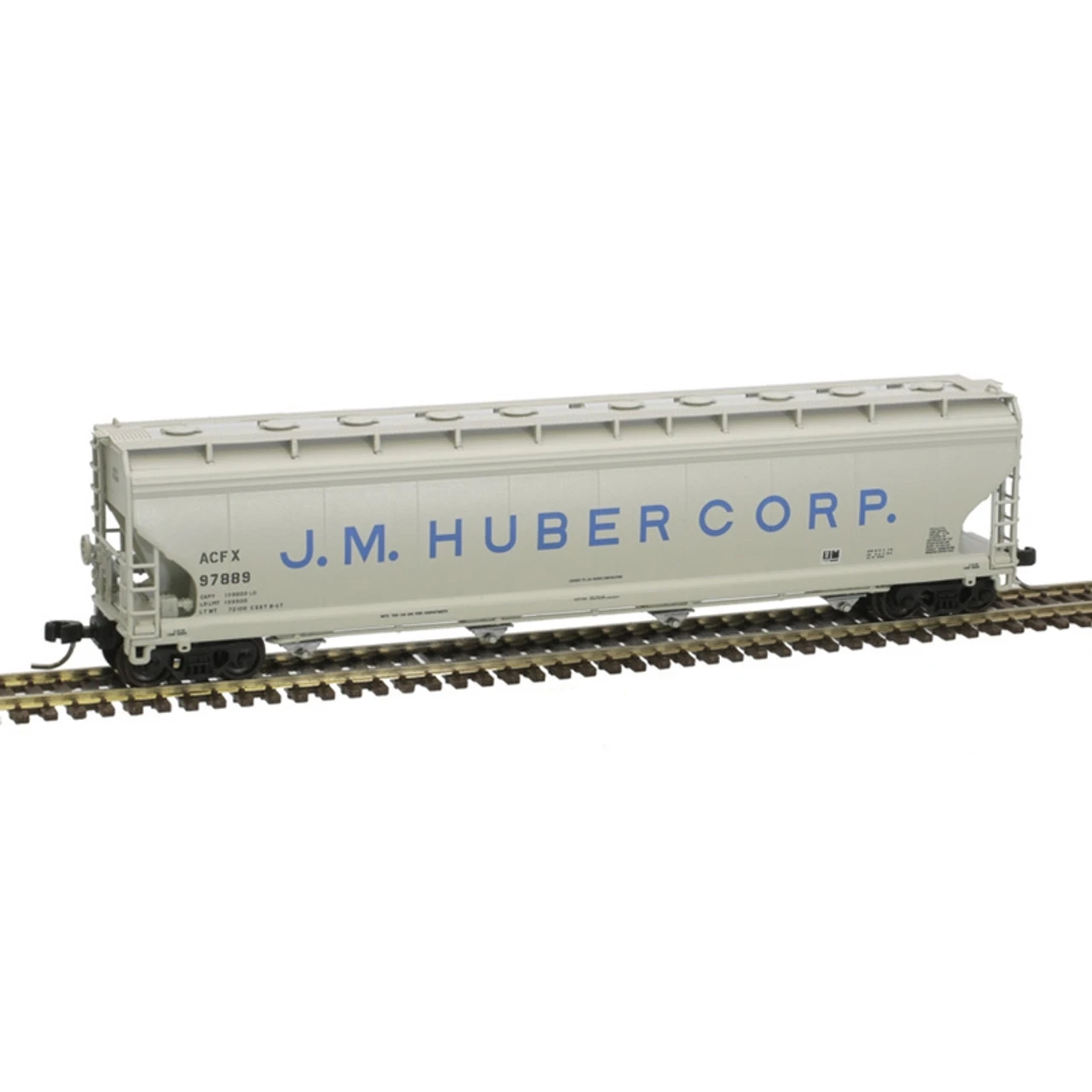 Atlas 50006015 - 5701 Plastics Hopper (J.M. Huber Corp.) American Car & Foundry (ACFX) 97889 - N Scale 1 Atlas 50006015 - 5701 Plastics Hopper (J.M. Huber Corp.) American Car & Foundry (ACFX) 97889 - N Scale