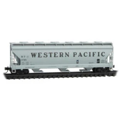 Micro-Trains Line 09300180 - 3-Bay Covered Hopper, W/ Round Hatches Western Pacific (WP) 11796 - N Scale