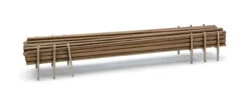 Walthers Cornerstone 933-4174 - Utility Poles Load -- Kit - Fits Most 50' & Larger Gondolas - Sold Separately - HO Scale Kit