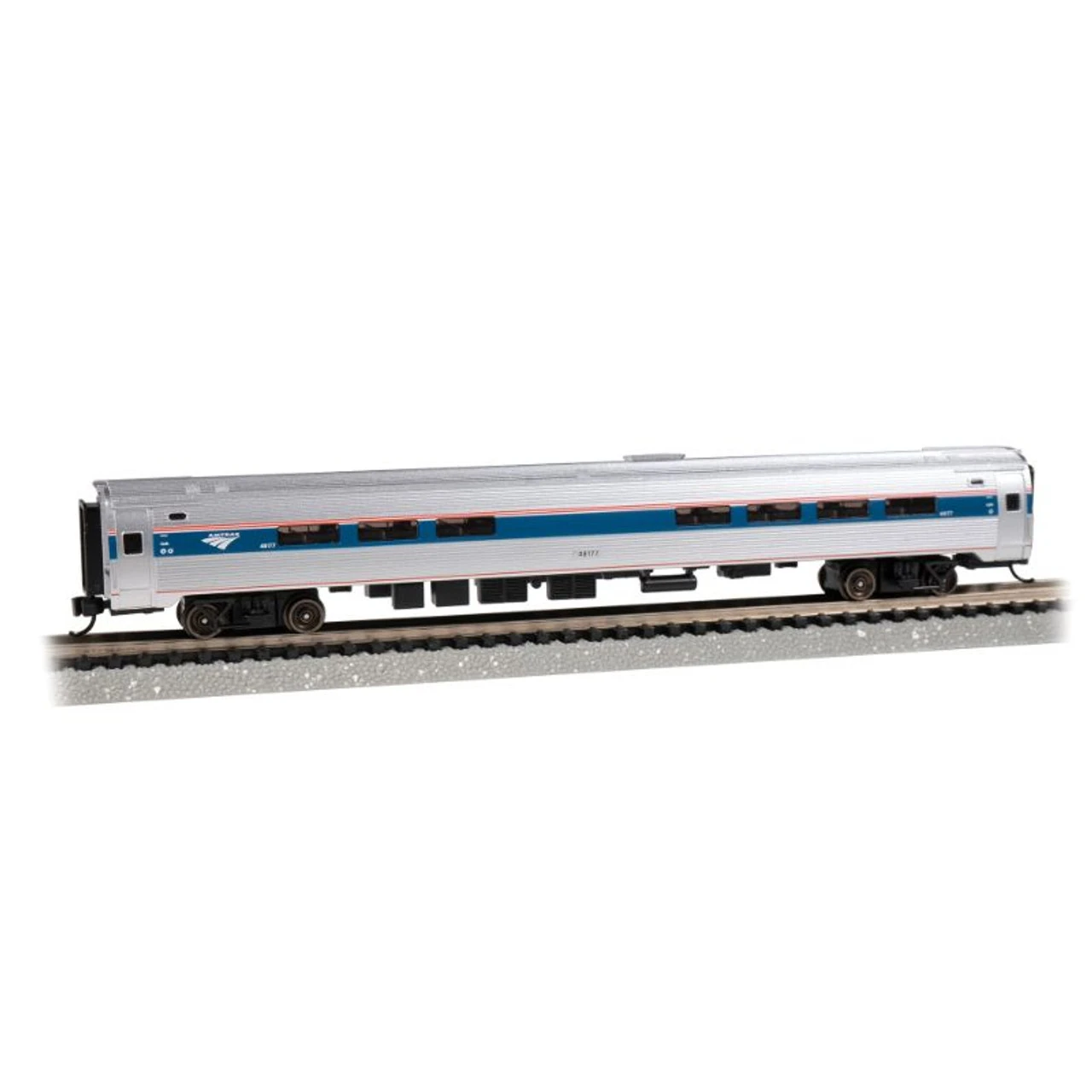 Bachmann 14168 - Budd Amfleet® I - Cafe Car (Phase VI) Amtrak (AMTK) 48177 - N Scale 1 Bachmann 14168 - Budd Amfleet® I - Cafe Car (Phase VI) Amtrak (AMTK) 48177 - N Scale