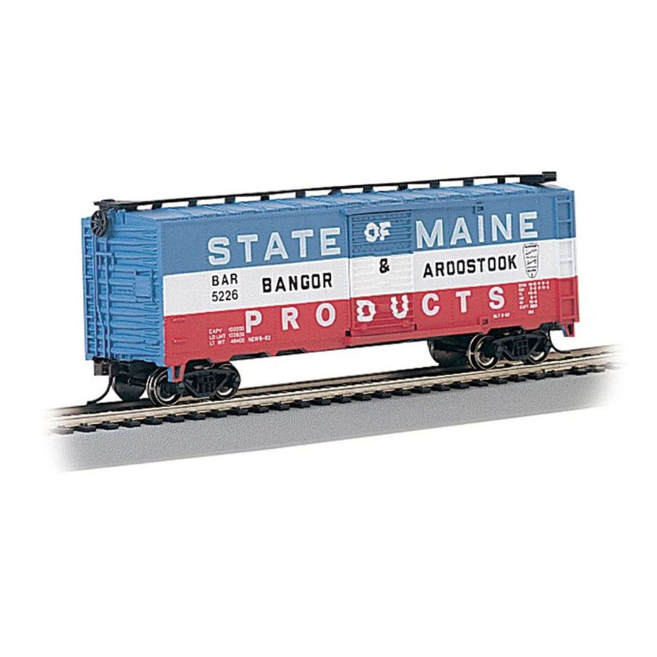 Bachmann 17038 - PS1 40' Box Car Bangor & Aroostook (BAR) 5226 - HO Scale 1 Bachmann 17038 - PS1 40' Box Car Bangor & Aroostook (BAR) 5226 - HO Scale