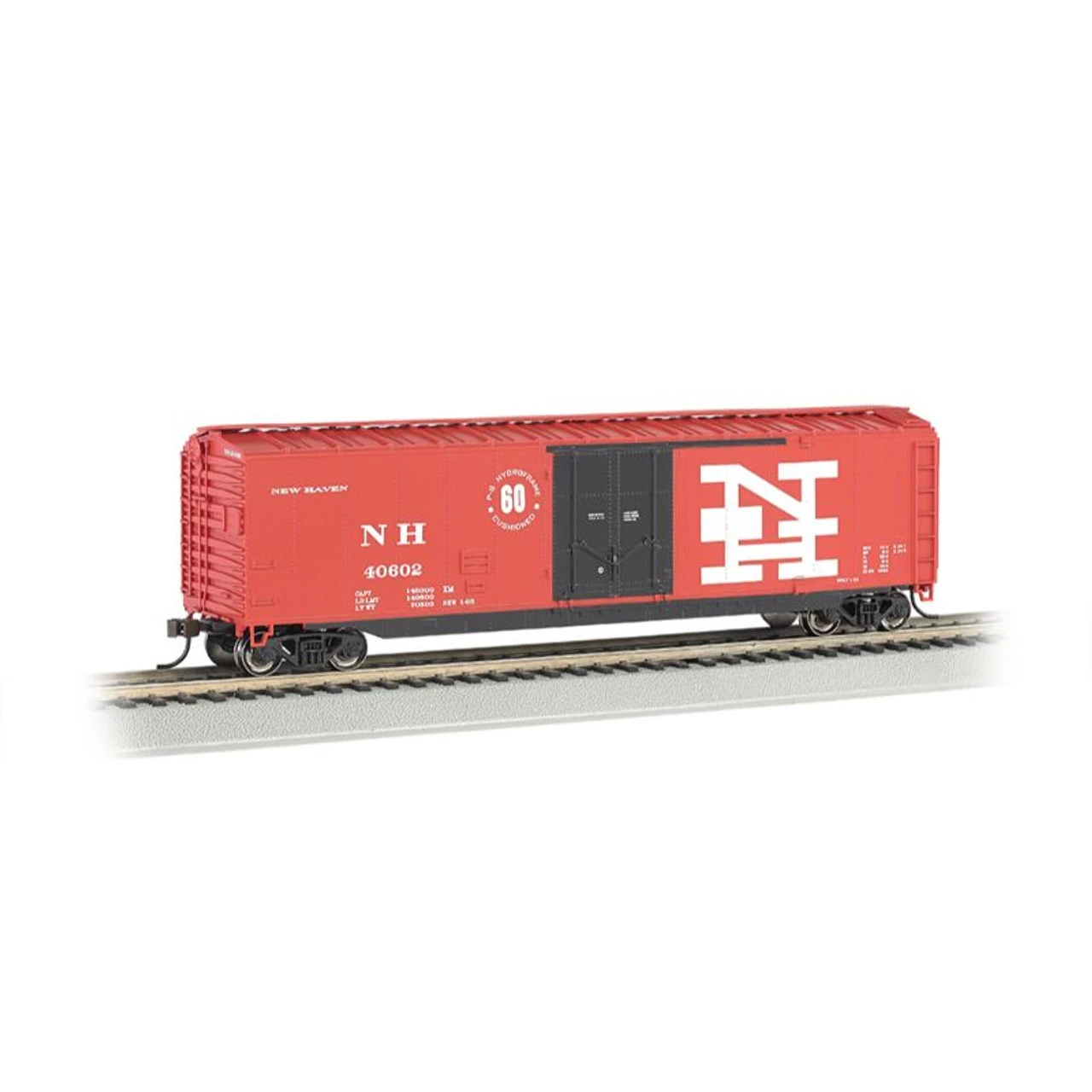 Bachmann 18031 - 50' Plug Door Box Car New Haven (NH) 40602 - HO Scale 1 Bachmann 18031 - 50' Plug Door Box Car New Haven (NH) 40602 - HO Scale