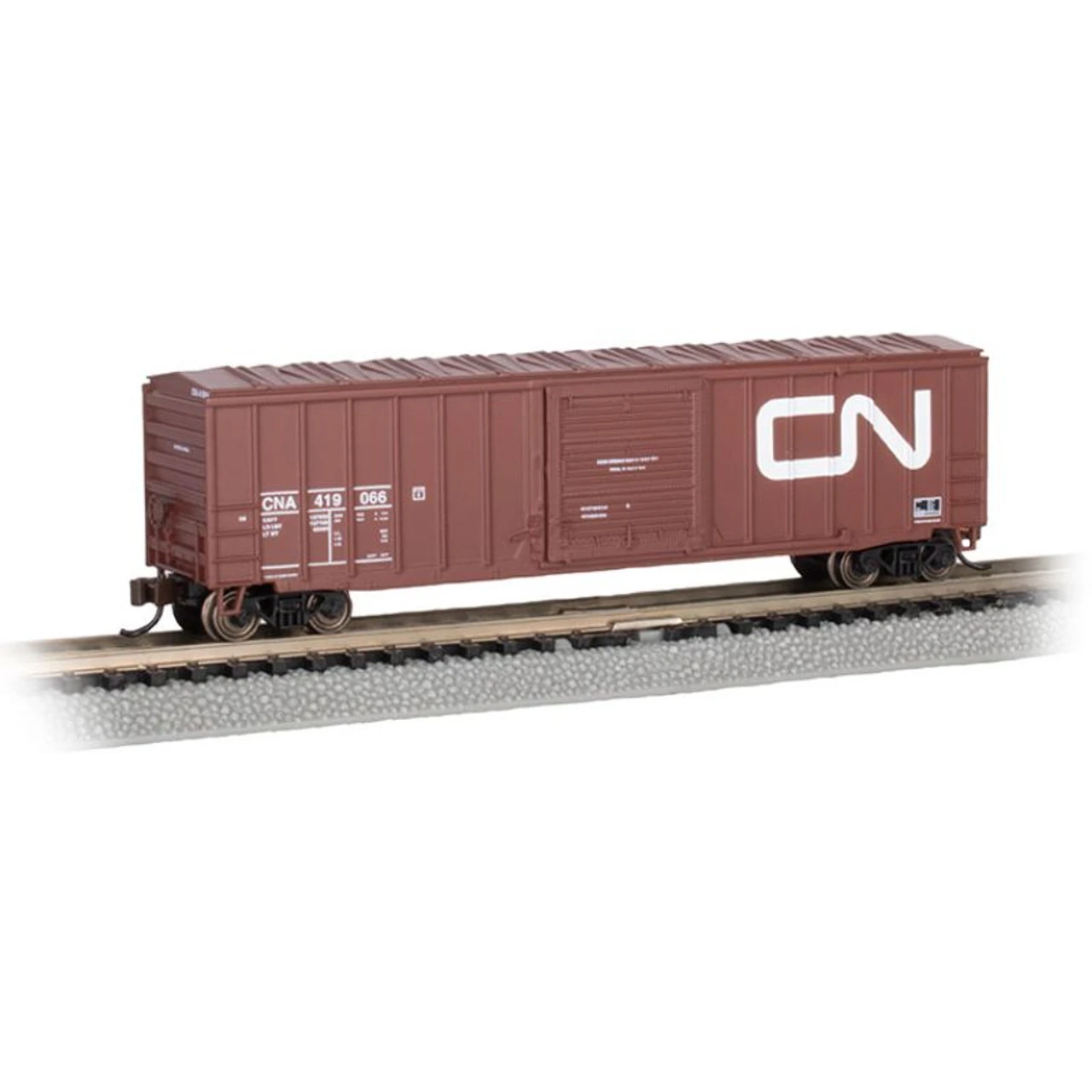 Bachmann 19663 - ACF 50'6" Outside Braced Box Car Canadian National (CNA) 419066 - N Scale 1 Bachmann 19663 - ACF 50'6" Outside Braced Box Car Canadian National (CNA) 419066 - N Scale