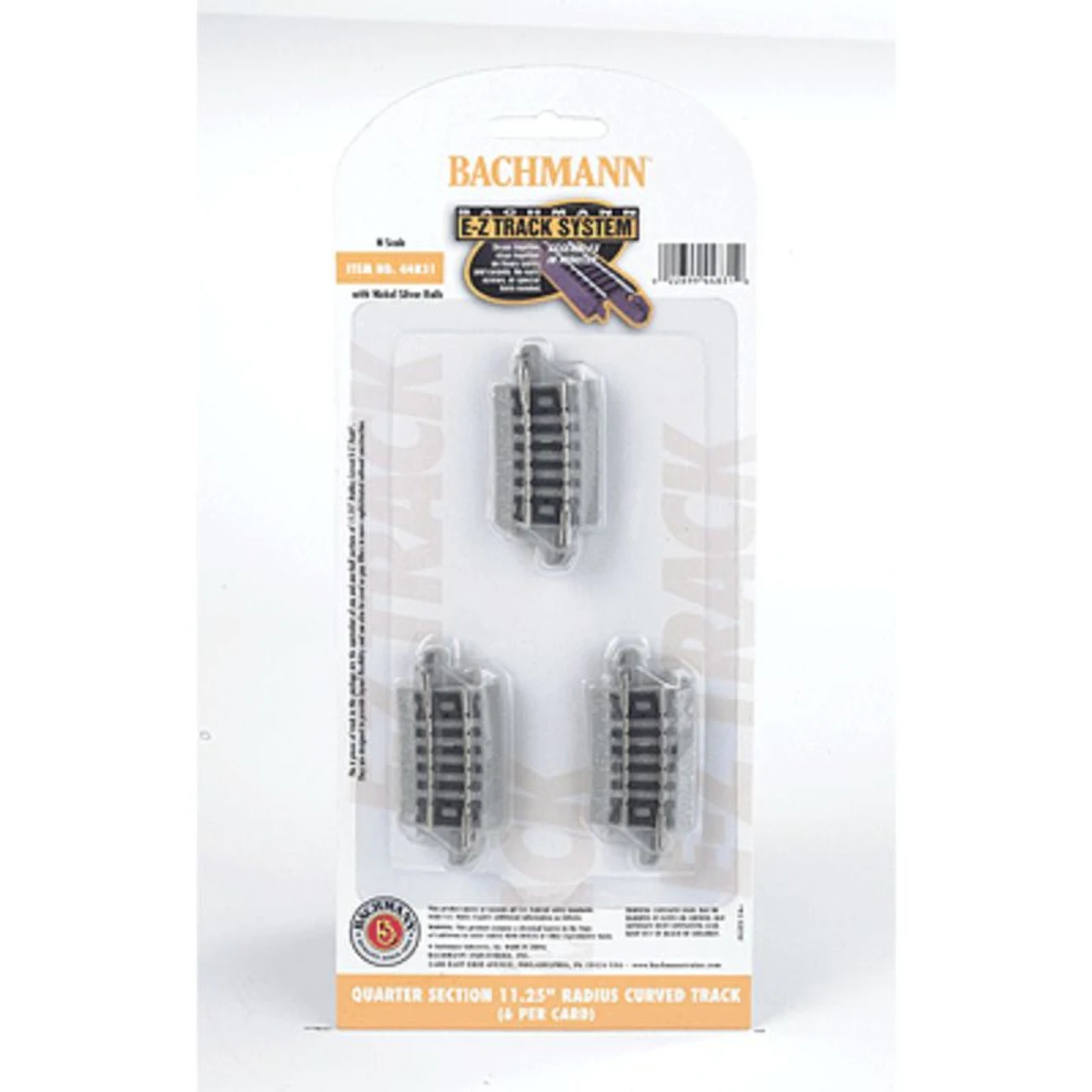 Bachmann 44831 - EZ Track 11-1/4" Radius 1/4 Curve - N Scale 1 Bachmann 44831 - EZ Track 11-1/4" Radius 1/4 Curve - N Scale