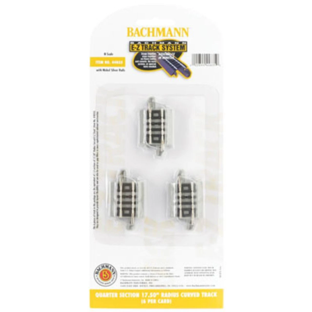Bachmann 44835 EZ Track 171/2" Radius 1/4 Curve 6pc N Scale at Cheap Prices Athearn Shop