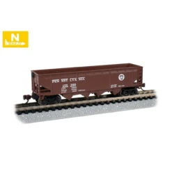Bachmann 73352 - 40' 4-Bay Hopper Pennsylvania (PRR) 175799 - N Scale