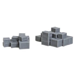 Bar Mills 1004 - Crate Stacks (2) Unpainted - N Scale