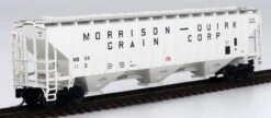 InterMountain 653117-06 - PS 4750 CU FT 3 Bay Rib-Sided Hopper Morrison-Quirk Grain Corp (MQGX) 124 - N Scale