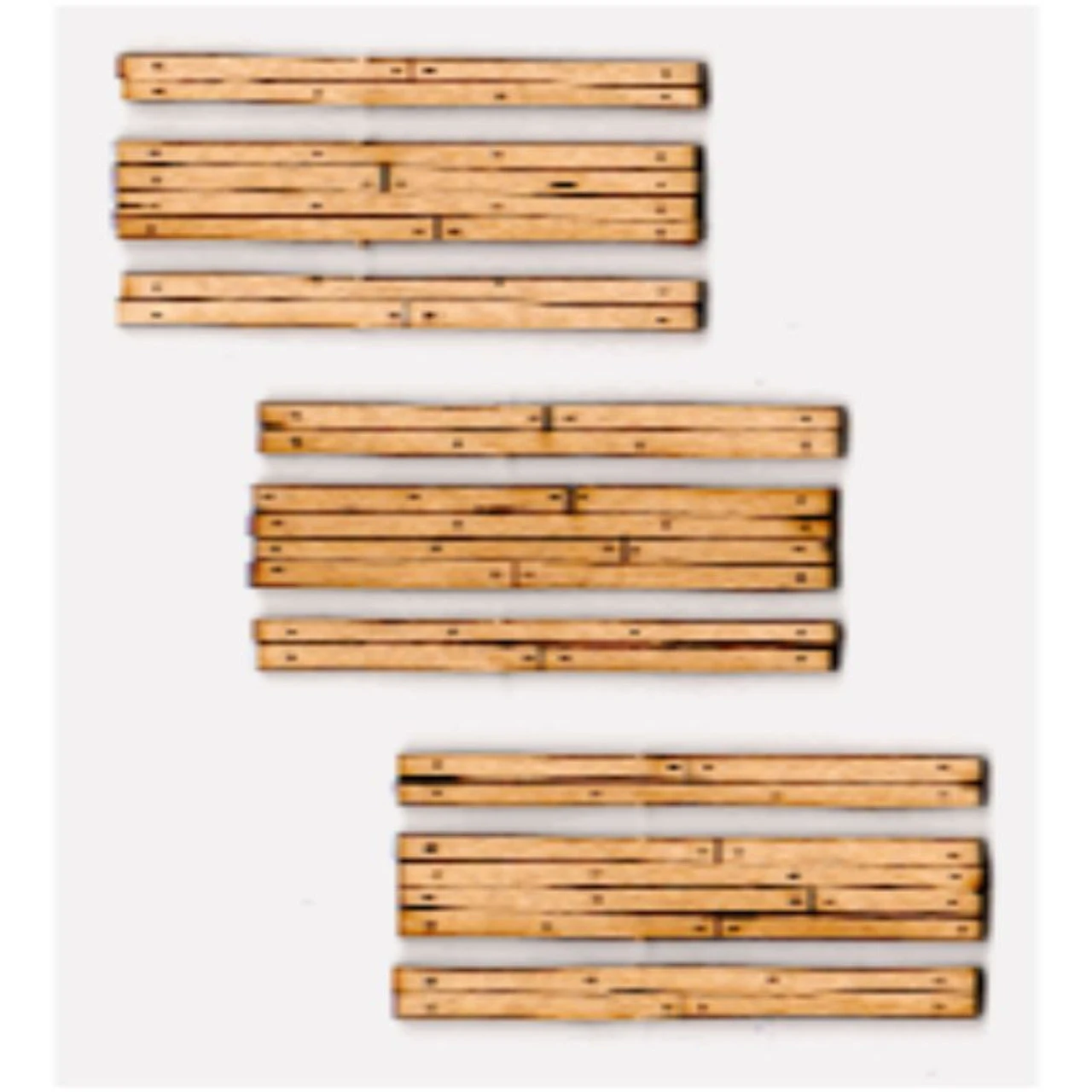 Blair Line 021 - Wood Grade Crossing Pkg(3) -- One Lane 1-13/16" Long - N Scale Kit 1 Blair Line 021 - Wood Grade Crossing Pkg(3) -- One Lane 1-13/16" Long - N Scale Kit