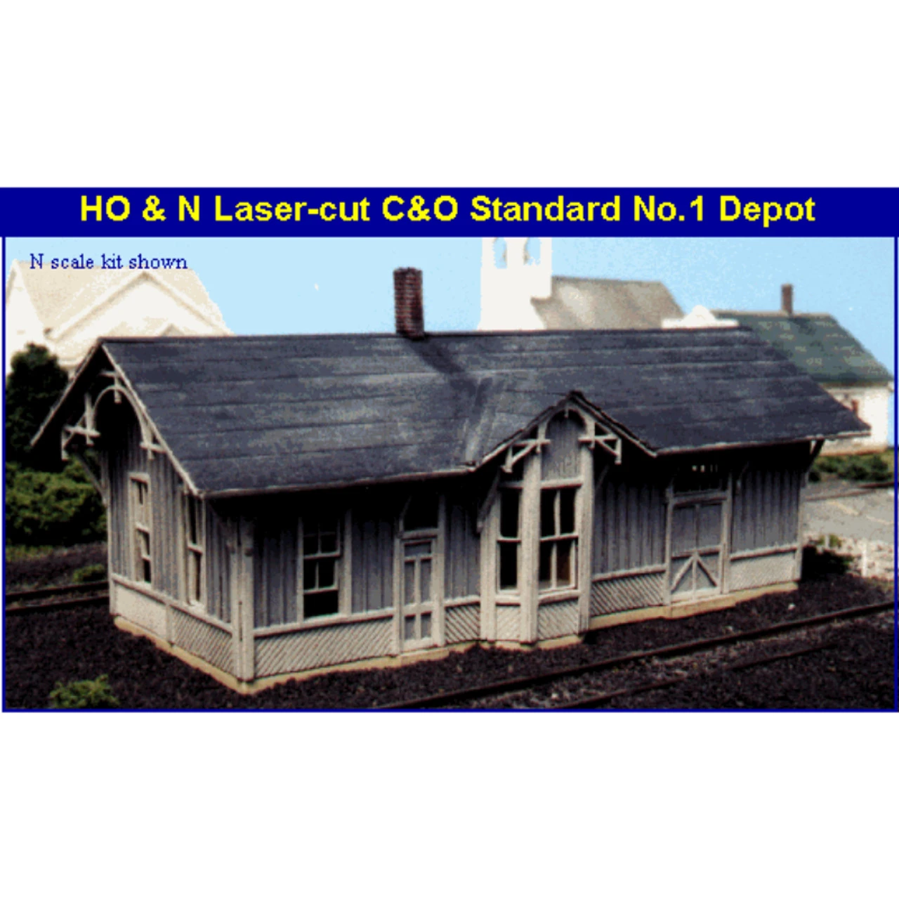 Blair Line 085 - C&O Depot Std. No. 1 - Laser Cut - N Scale Kit 1 Blair Line 085 - C&O Depot Std. No. 1 - Laser Cut - N Scale Kit