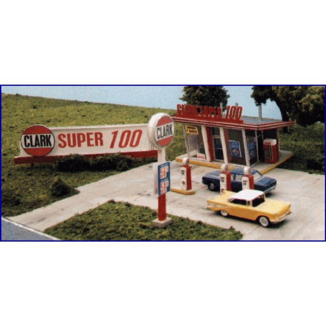 Blair Line 087 - Clark Oil Gas Station - N Scale Kit 1 Blair Line 087 - Clark Oil Gas Station - N Scale Kit