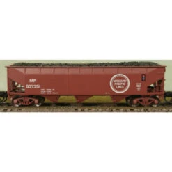 Bluford Shops 73922 - 3-Bay Offset Side Hopper Missouri Pacific (MP) 537308, 537639 Two Pack - N Scale