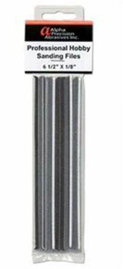 Alpha Abrasives 0305 - Professional Sanding File Pkg(12) - 1/8" .3cm - Coarse
