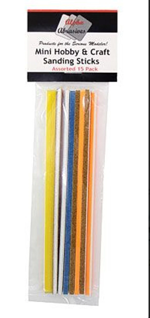 Alpha Abrasives 101 - Mini Hobby And Craft Sanding Sticks 1 Alpha Abrasives 101 - Mini Hobby And Craft Sanding Sticks
