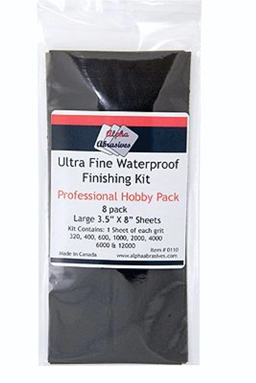 Alpha Abrasives 0110 - Ultra Fine Waterproof Finishing Kit 1 Alpha Abrasives 0110 - Ultra Fine Waterproof Finishing Kit