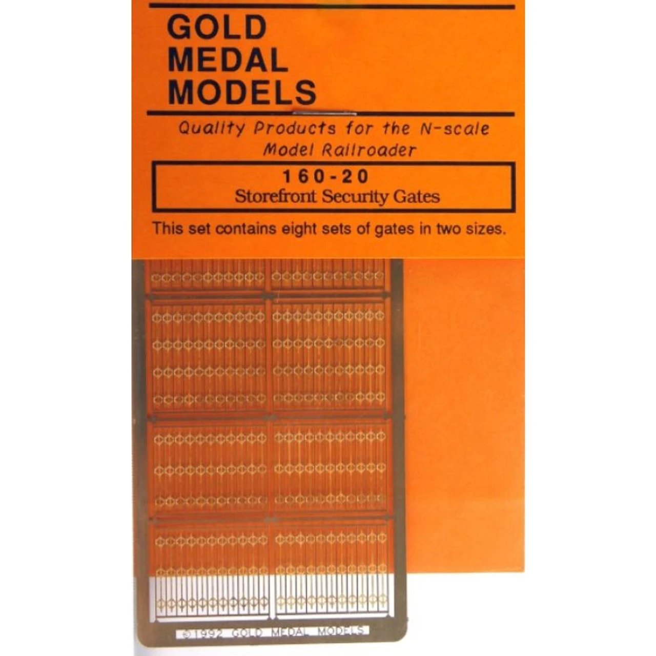 Gold Medal Models 160-20 - Burglar Bars - N Scale 1 Gold Medal Models 160-20 - Burglar Bars - N Scale