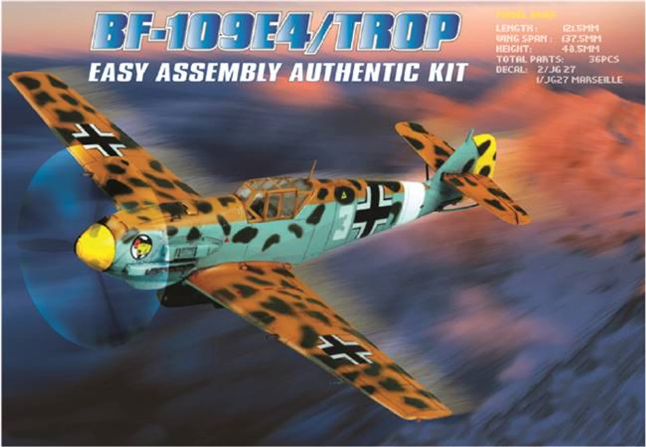 Hobby Boss 80261 - Bf109 E4 Trop Germany - 1:72 Scale Kit 1 Hobby Boss 80261 - Bf109 E4 Trop Germany - 1:72 Scale Kit
