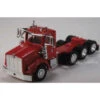 Herpa Models 410671 - Kenworth T800 4-Axle Day-Cab Tractor Only 2 Pack - Assembled -- Red - HO Scale
