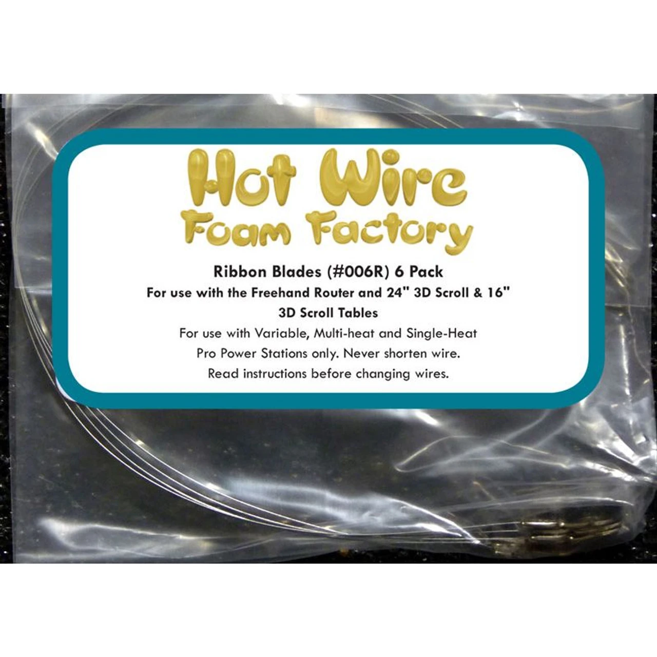 Hot Wire Foam Factory DW006R - Shapeable Flat Wires - 1 Hot Wire Foam Factory DW006R - Shapeable Flat Wires -