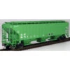 InterMountain 453119-05 - PS 4750 CU FT 3 Bay Rib-Sided Hopper - BN Green Paint St Louis - San Francisco (SLSF) 86763 - HO Scale