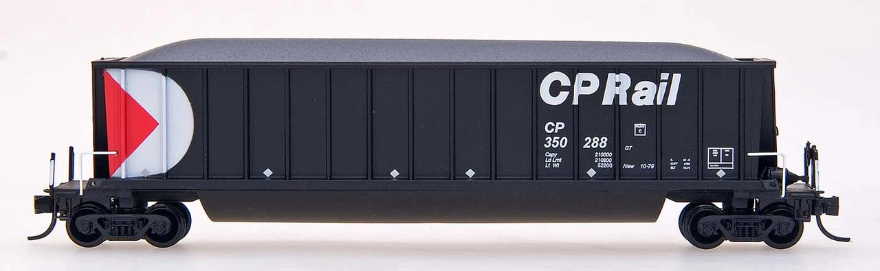 InterMountain 67101-94 - Bathtub Coal Gondola - (Multimark Black) Canadian Pacific (CP) 350456 - N Scale 1 InterMountain 67101-94 - Bathtub Coal Gondola - (Multimark Black) Canadian Pacific (CP) 350456 - N Scale