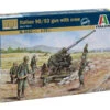 Italeri 6122 - WWII Italian 90/53 Gun With Servants Italy - 1:72 Scale Kit