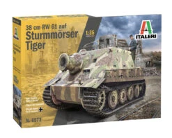 Italeri 6573 - 38cm RW 61 Auf Sturmmoser Tiger Germany - 1:35 Scale Kit