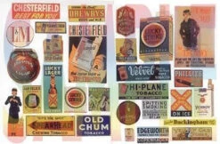 JL Innovative 427 - Vintage Tobacco, Cigar & Beer Signs 1930s-40s (30 Signs) - HO Scale