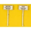 JL Innovative 840 - Begin/End Single Track Signs (2) - HO Scale