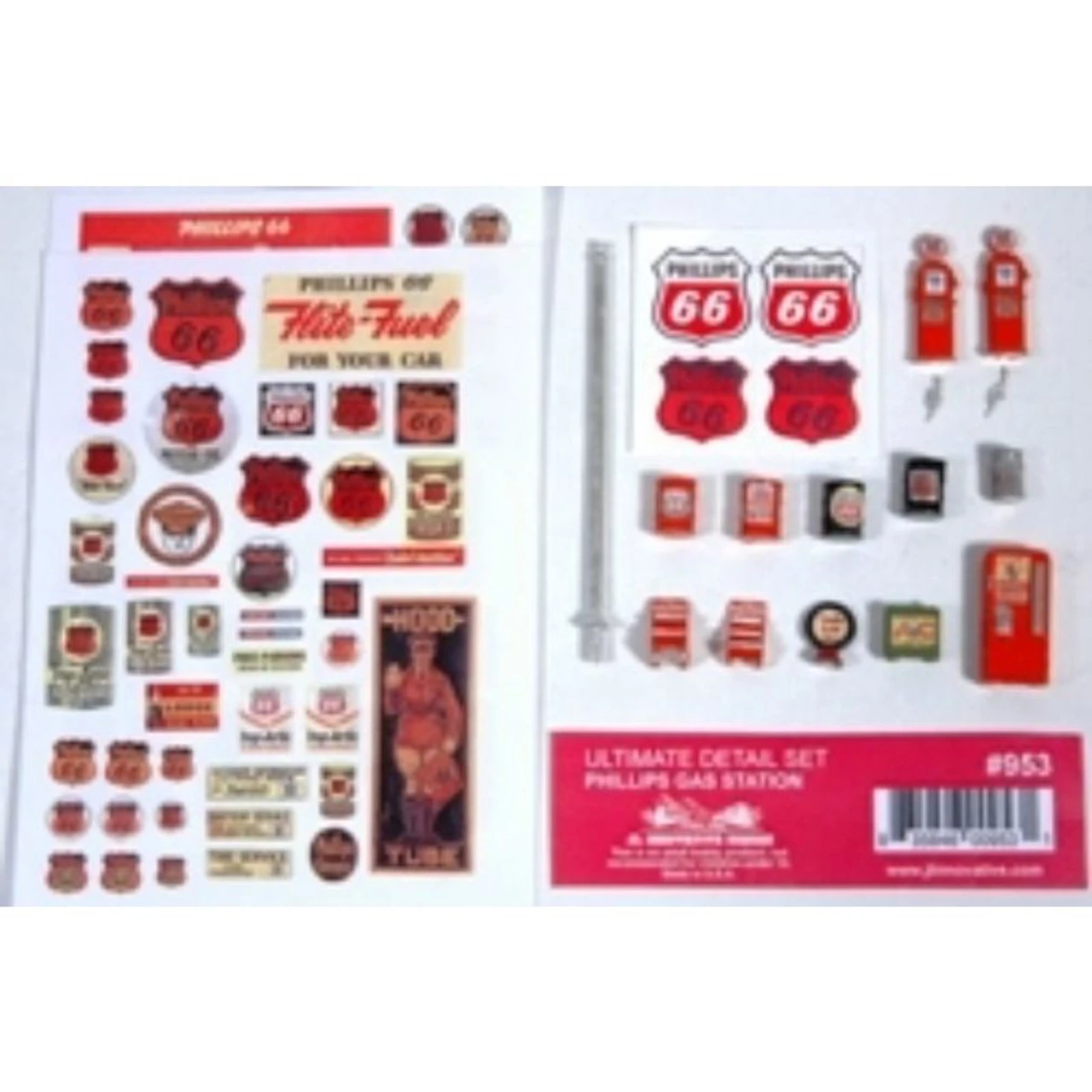 JL Innovative 953 - Ultimate Detail Set Phillips 66 Gas Station - HO Scale 1 JL Innovative 953 - Ultimate Detail Set Phillips 66 Gas Station - HO Scale
