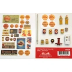 JL Innovative 954 - Ultimate Detail Set Shell Gas Station - HO Scale