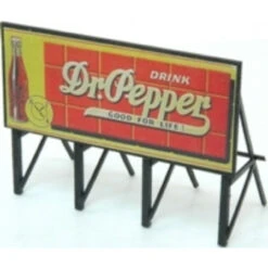 JL Innovative 984 - Custom Billboard Dr. Pepper 40's - 50's - HO Scale