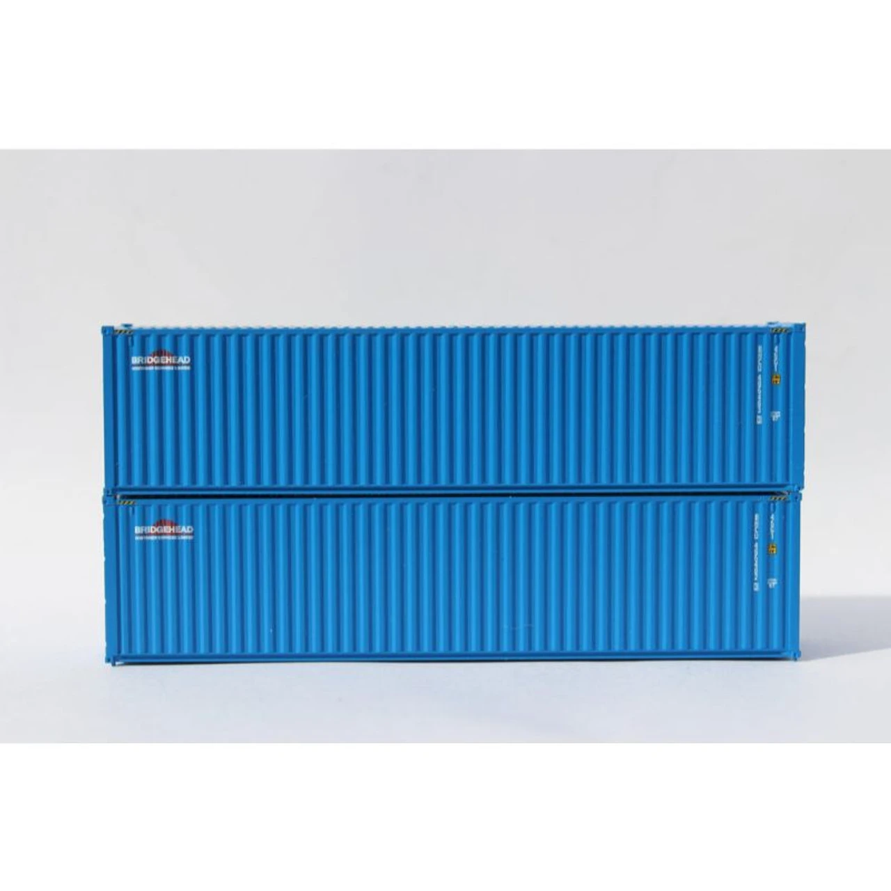 Jacksonville Terminal Co 405056 - 40' Hi Cubes W/ Magnetic System Bridgehead (BHCU) - N Scale 1 Jacksonville Terminal Co 405056 - 40' Hi Cubes W/ Magnetic System Bridgehead (BHCU) - N Scale