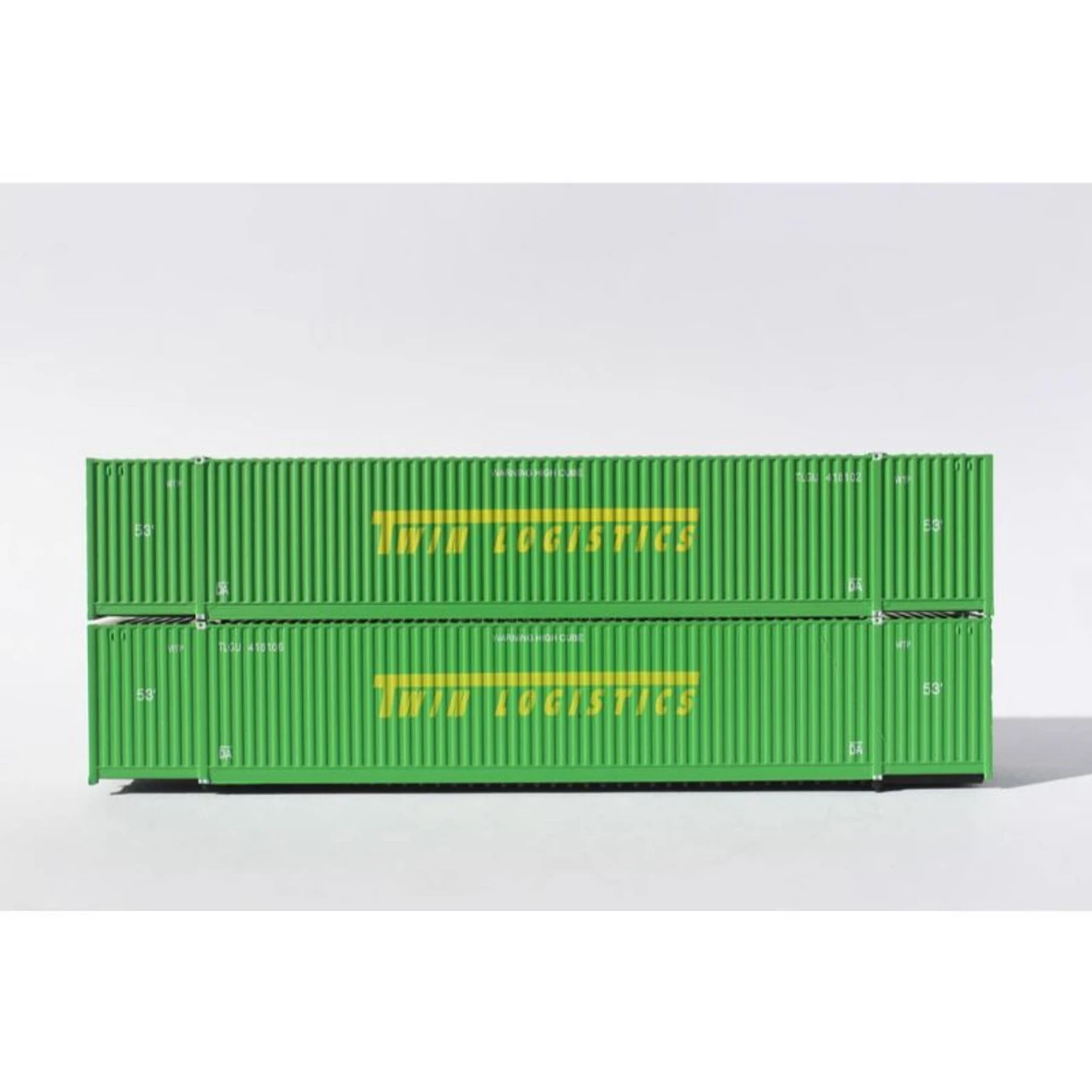 Jacksonville Terminal Co 537013 - 53' High Cube Currugated Containers Twin Logistics - N Scale 1 Jacksonville Terminal Co 537013 - 53' High Cube Currugated Containers Twin Logistics - N Scale