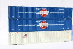 Jacksonville Terminal Co 953058 - 53' Corrugated Container (3) (MAGNETIC CONNECTION) Visionary Series - HO Scale