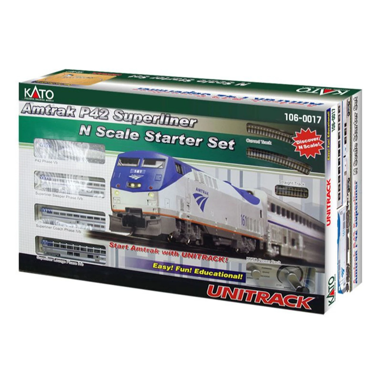 Kato 106-0017 - P42 And Superliner Starter Set Amtrak (AMTK) - N Scale 1 Kato 106-0017 - P42 And Superliner Starter Set Amtrak (AMTK) - N Scale