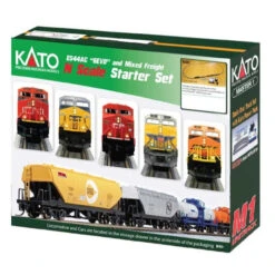 Kato 106-0024 - GE ES44AC "Gevo" And Mixed Freight Starter Set BNSF Railway (BNSF) - N Scale