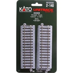 Kato 2-140 - 123mm (4 7/8") Straight Track [4 Pcs] - HO Scale