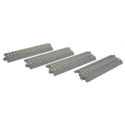 Kato 2-141 - Straight Track W/ Concrete Ties 123mm [4 Pcs] - HO Scale