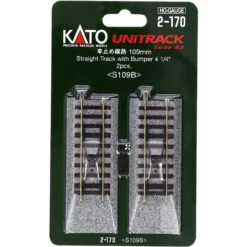 Kato 2-170 - 109mm (4 1/4") Bumper Track [2 Pcs] - HO Scale